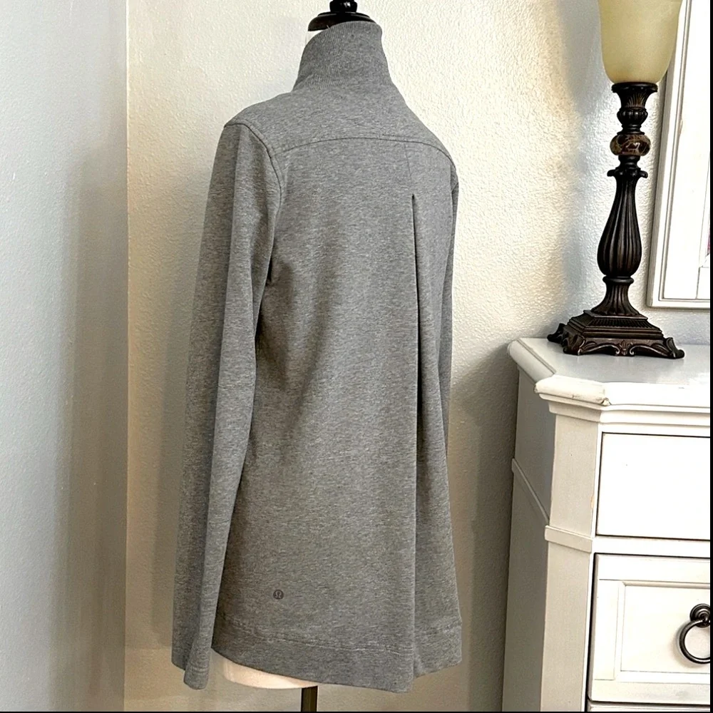 Lululemon Coast Wrap Heathered Medium Grey Jacket‎ Size 6